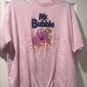 Pink Mr. Bubble Graphic T-Shirt